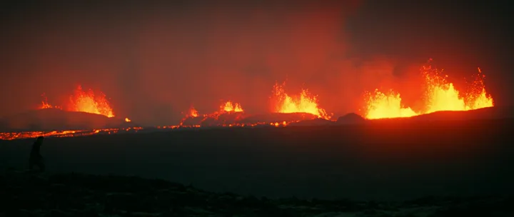 Volcano close up
