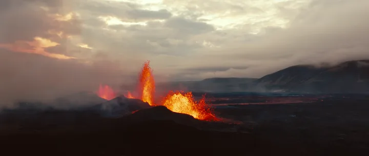 Lava at sunset